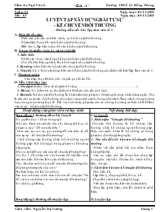 Giáo án Ngữ Văn 6 Tuần 12 Trường THCS Lê Hồng Phong