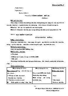 Giáo án Ngữ Văn 7 (Cả năm)