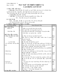 Giáo án Ngữ văn 7 - Học kỳ II (giáo án 3 cột) - Trường THCS Bưng Bàng