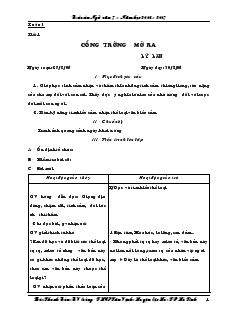 Giáo án Ngữ văn 7 năm học 2006 - 2007