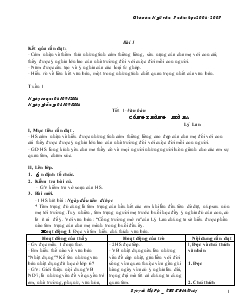 Giáo án Ngữ văn 7 năm học 2006 - 2007