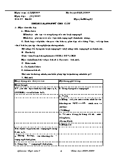 Giáo án Ngữ văn 7 - Tập 2, tiết 89 đến tiết 128