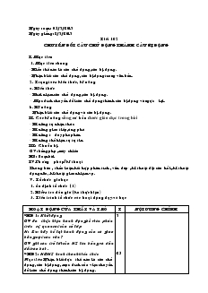 Giáo án Ngữ văn 7 - Tiết 102: Chuyển đổi câu chủ động thành câu bị động