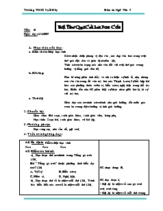 Giáo án Ngữ văn 7 - Tiết 61 đến tiết 64