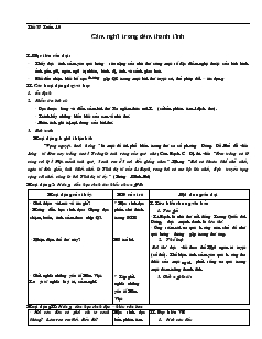 Giáo án Ngữ văn 7 - Tuần 10 đến tuần 14