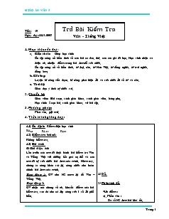 Giáo án Ngữ văn 7 - Tuần 13 - Tiết 49 đến tiết 52