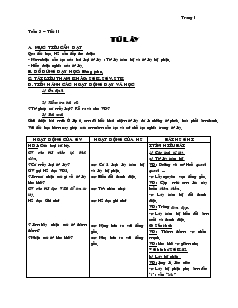 Giáo án Ngữ văn 7 - Tuần 3 – Tiết 11: Từ láy