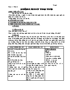 Giáo án Ngữ văn 7 - Tuần 4 – Tiết 13: Những câu hát than thân