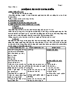 Giáo án Ngữ văn 7 - Tuần 4 - Tiết 14: Những câu hát châm biếm