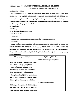 Giáo án Ngữ văn 8 Tiết 117, 118 Ông giuốc đanh mặc lễ phục