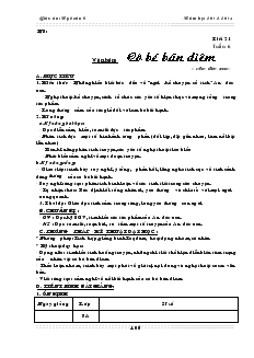 Giáo án Ngữ văn 8 Tiết 21 Tuần 6 Cô bé bán diêm