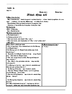 Giáo án Ngữ văn 8 Tuần 24 Tiết 95 Hành động nói