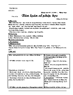 Giáo án Ngữ văn 8 Tuần 26 Tiết 101 Bàn lụân về phép học