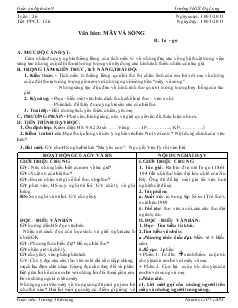 Giáo án Ngữ văn 9 - Tuần 26 - Trường THCS Đạ Long