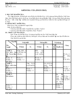 Giáo án Ngữ văn 9 - Tuần 27 - Trường THCS Đạ Long