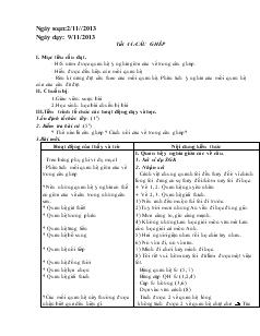 Giáo án Ngữ văn lớp 8 Tiết 44 Câu ghép