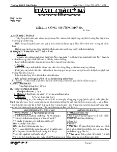 Giáo án Ngữ Văn7 tập I năm học: 2013 - 2014 - Trường THCS Giai Xuân