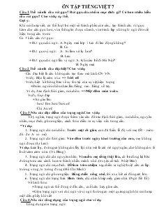 Ôn tập tiếng Việt 7