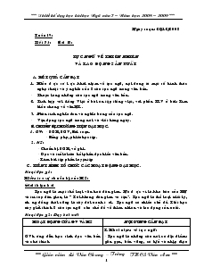 Thiết kế dạy học bài học Ngữ văn 7 năm học: 2008 – 2009