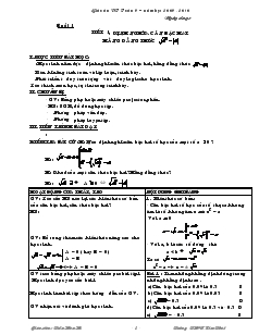 Bài giảng Môn toán lớp 9 - Tiết 1: Định nghĩa căn bậc hai. Hằng đẳng thứ