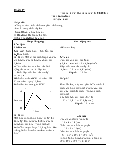 Bài giảng Môn Toán Tuần 19 - Luyện tập