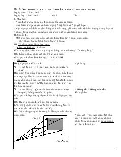 Bài giảng Môn Vật lý lớp 7 - Bài 3: Ứng dụng định luật truyền thẳng của ánh sáng (tiếp)