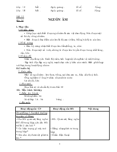 Bài giảng Môn Vật lý lớp 7 - Tiết 11 - Bài 10 - Nguồn âm (tiết 1)