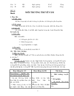 Bài giảng Môn Vật lý lớp 7 - Tiết 14 - Bài 13 - Môi trường truyền âm (tiếp)