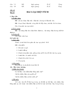 Bài giảng Môn Vật lý lớp 7 - Tiết 20 - Bài 18 - Hai loại điện tích (tiếp)