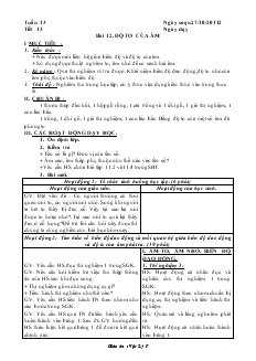 Bài giảng Môn Vật lý lớp 7 - Tuần 13 - Tiết 13 - Bài 12 - Độ to của âm (tiết 2)