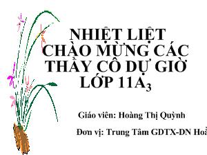 Bài giảng Toán 6 - Bài: Hai mặt phẳng song song