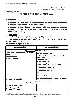 Bài soạn Đại số 8 năm học 2008 – 2009 Tiết 47 Phương trình chứa ẩn ở mẫu (tiết 1)