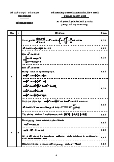 Đáp án đề thi chọn học sinh giỏi lớp 9 THCS tỉnh Thái Bình Năm học 2007-2008