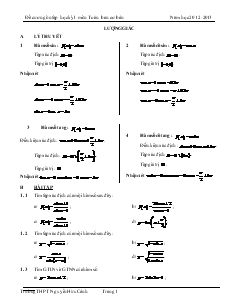 Đề cương ôn tập học kỳ I môn Toán ban cơ bản năm học 2012-2013