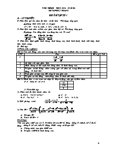 Đề cương ôn tập học kỳ II toán 8