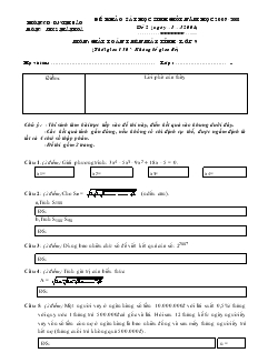 Đề khảo sát học sinh giỏi năm học 2007-2008 môn: giải toán trên máy tính - Lớp 9 Đề 2