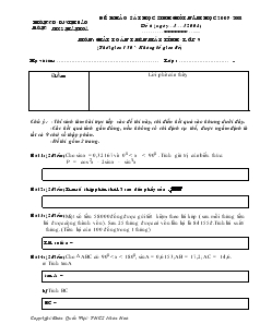 Đề khảo sát học sinh giỏi Năm học 2007-2008 - Môn: Giải toán trên máy tính - Lớp 9 Đề 6