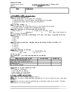 Đề thi học kỳ II môn công nghệ 7 - Năm học: 2007 - 2008