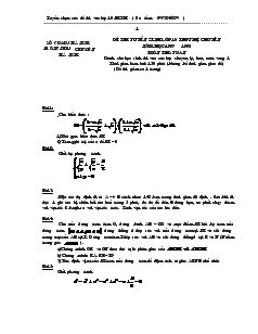 Đề thi tuyển sinh lớp 10 THPT hệ chuyên Năm học:1997 - 1998 môn thi: Toán