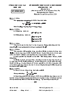 Đề thi tuyển sinh vào lớp 10 THPT chuyên năm học 2008 – 2009 môn thi: Toán