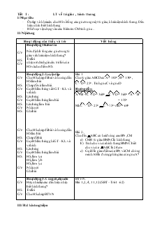 Giáo án Bổ trợ buổi 2 Hình học 8