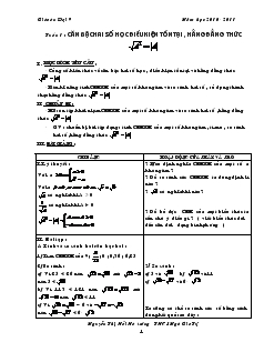 Giáo án Đại 9 - Nguyễn Thị Hải Hà