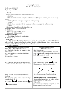 Giáo án Đại số 10 - Tiết 1: Các đinh nghĩa