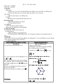 Giáo án Đại số 10 - Tiết 2: Các định nghĩa