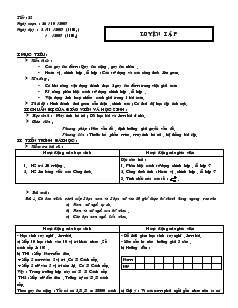 Giáo án Đại số 11 - Tiết 25: Luyện tập