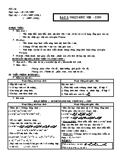 Giáo án Đại số 11 - Tiết 26 - Bài 3: Nhị thức NiuTơn