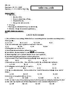 Giáo án Đại số 11 - Tiết 36: Kiểm tra 1 tiết