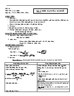 Giáo án Đại số 11 - Tiết 53, 54, 55