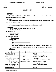 Giáo án Đại số 6 Tuần 2 - Vũ Hải Đường