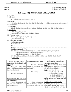 Giáo án Đại số 6 Tuần 8, Tiết 22 - Vũ Hải Đường